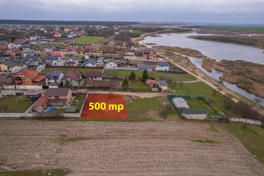 BRANESTI - VADU ANEI, TEREN 500 MP, FRONT STRADAL 22 MP!